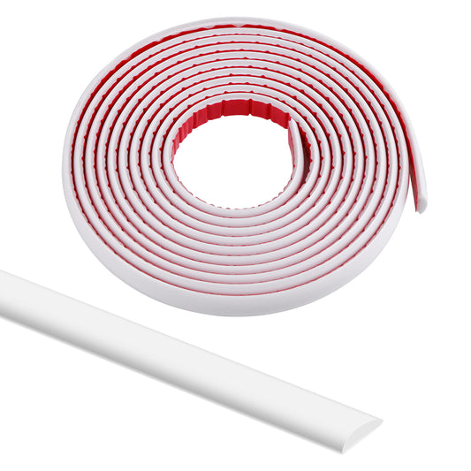 Peel & Stick Tile Trim – 3m Roll (White, Grey, or Black)