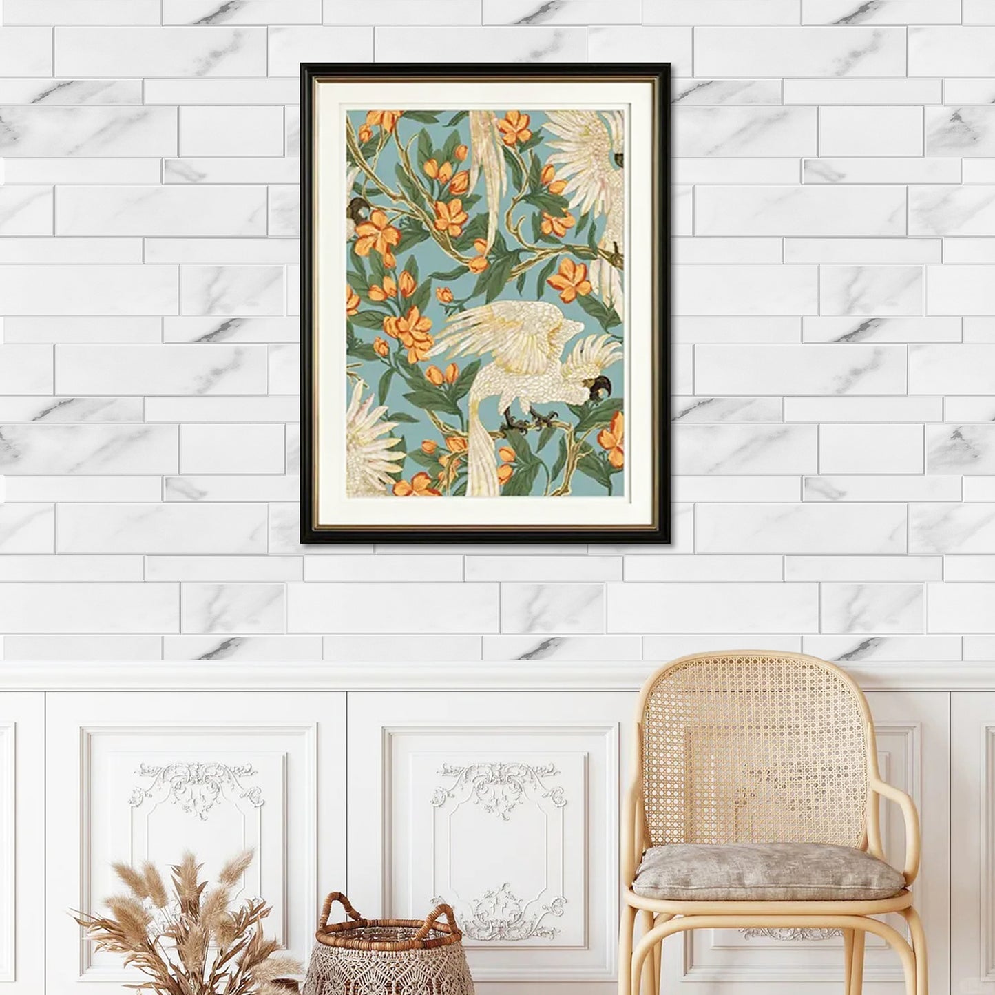 White Subway Peel & Stick Vinyl Wall Tile – 10 Pack