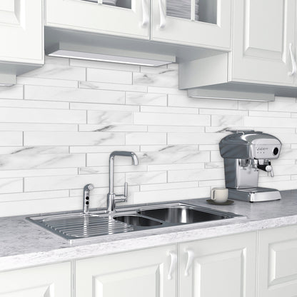 White Subway Peel & Stick Vinyl Wall Tile – 10 Pack