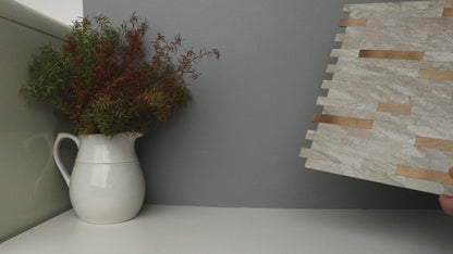 Copper Composite Peel & Stick Vinyl Wall Tile – 10 Pack